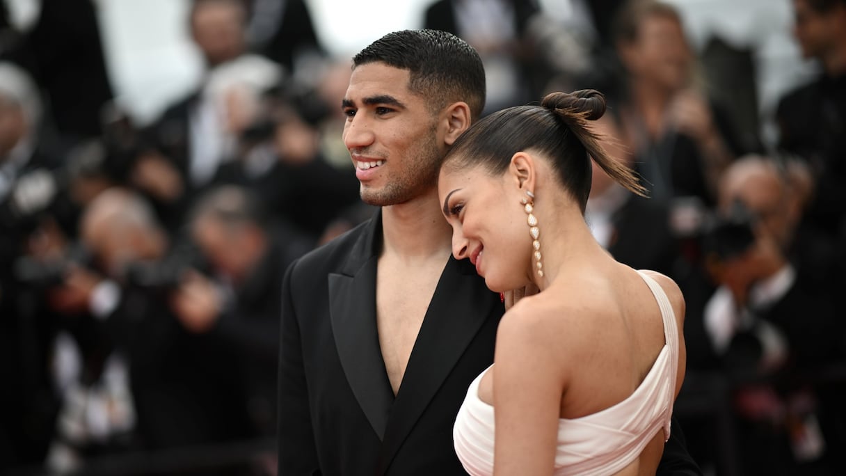 Achraf Hakimi et son ex-épouse Hiba Abouk.
