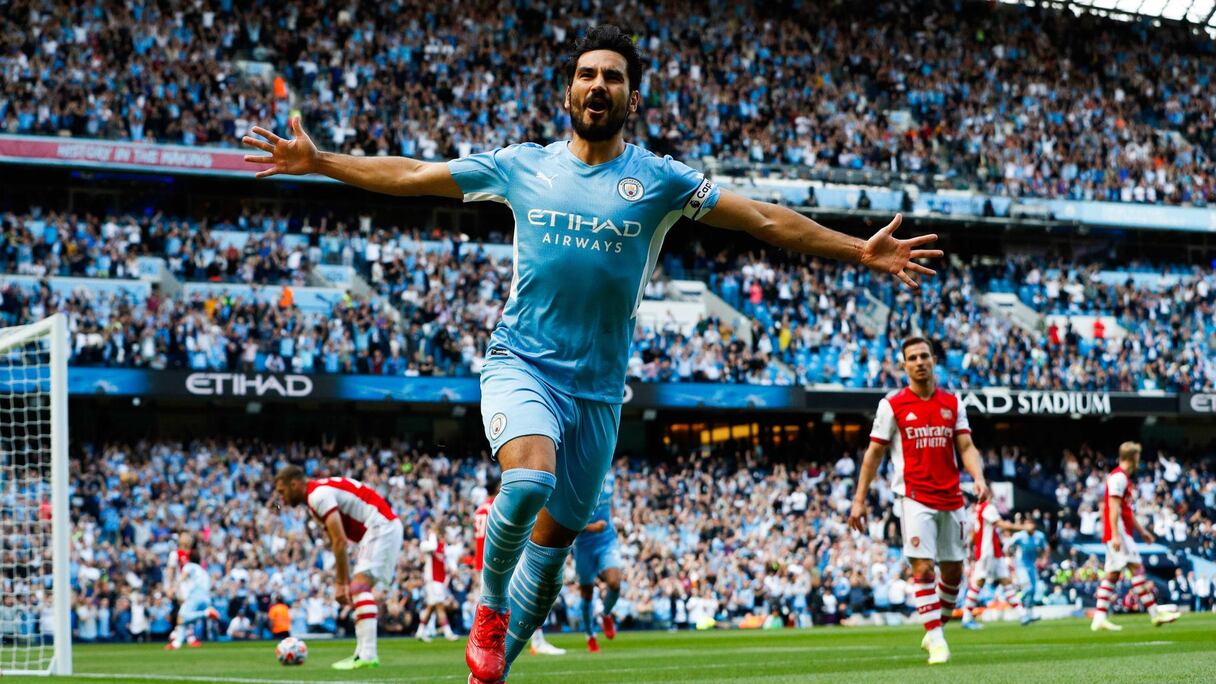 Ilkay Gündogan avec Manchester City.