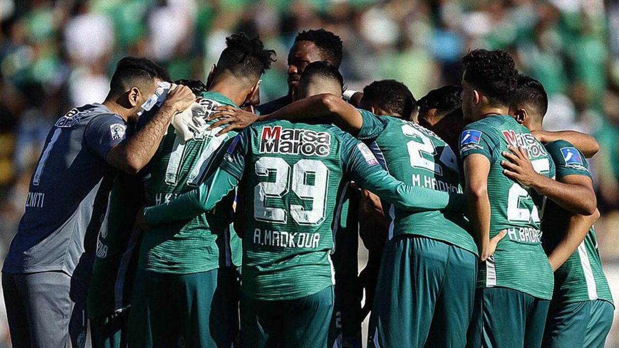 Les joueurs du Raja de Casablanca.