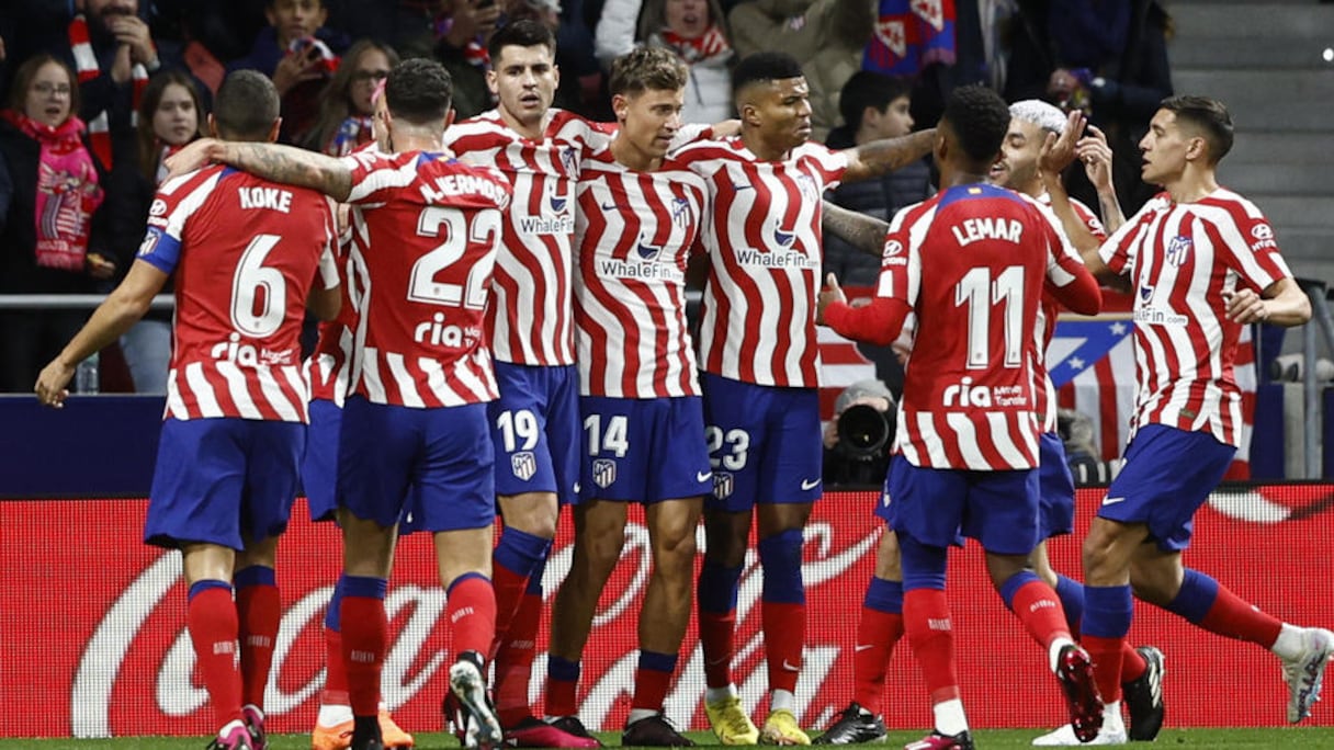 Les joueurs de l'Atlético Madrid.