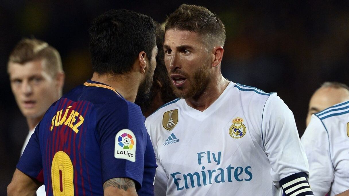 Luis Suárez et Sergio Ramos.