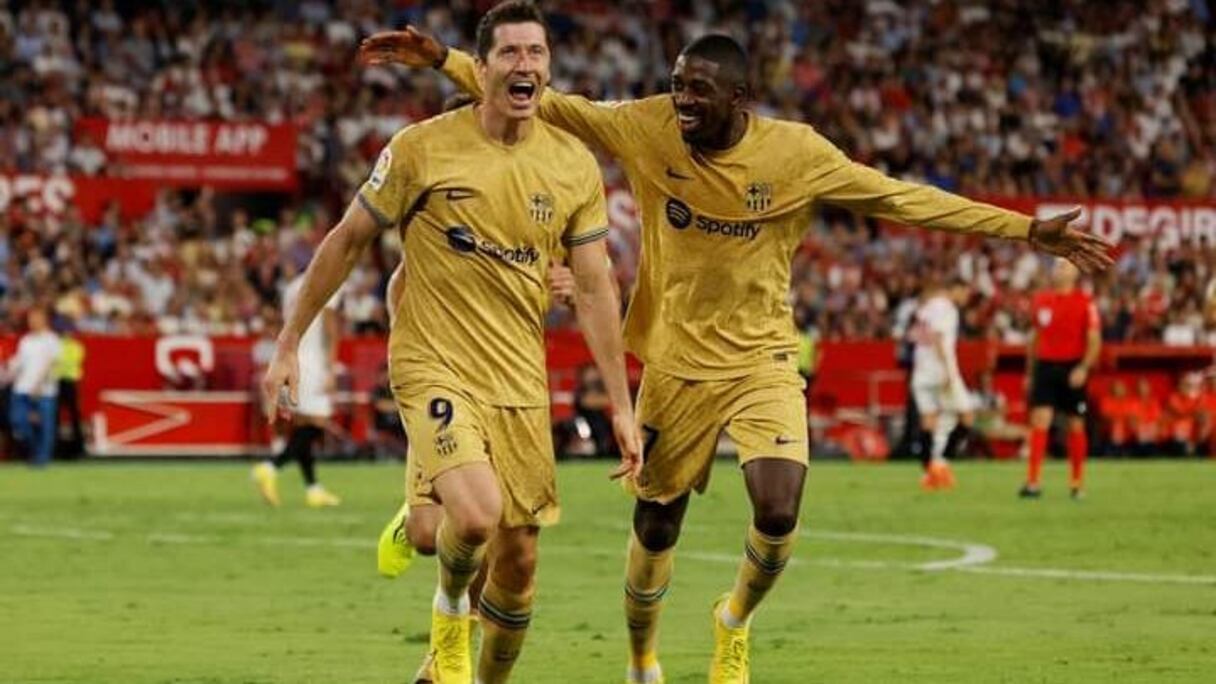 Robert Lewandowski et Ousmane Dembélé.