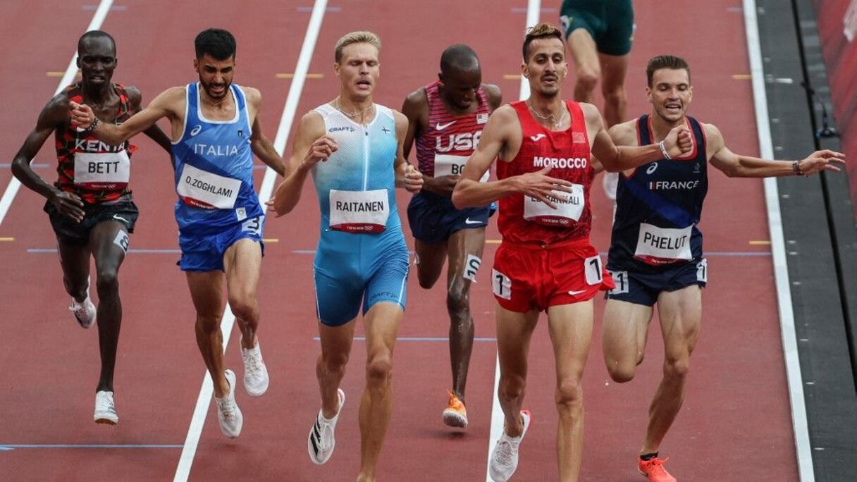 Soufiane El Bakkali aux JO de Tokyo.