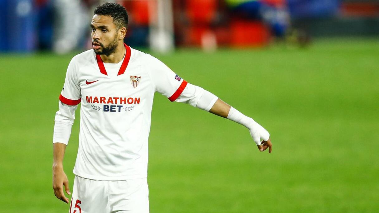 Youssef En-Nesyri, international marocain de Séville FC.