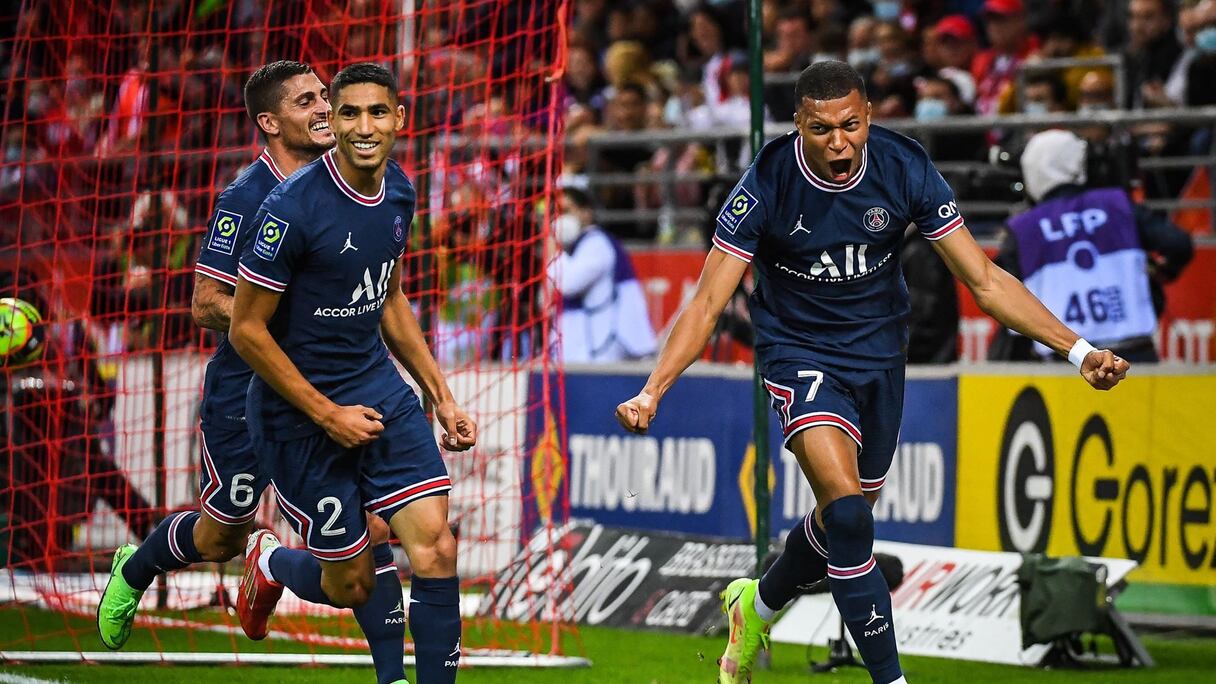 Hakimi, Neymar et Mbappé.