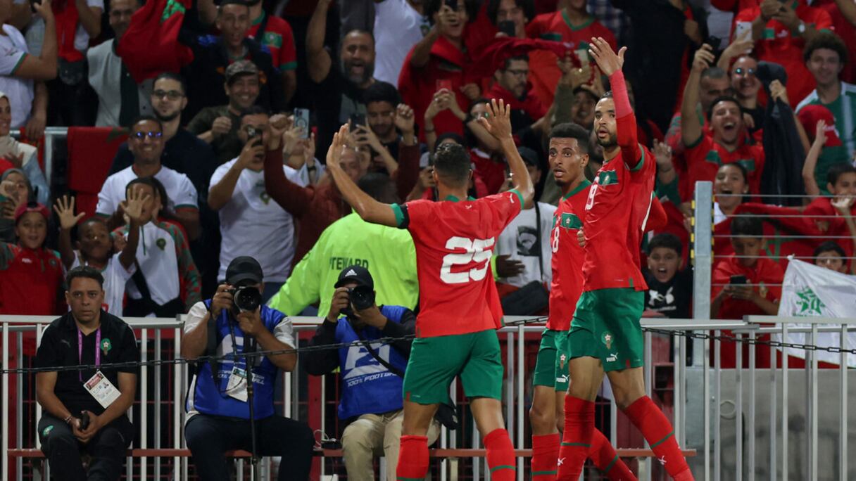 Les joueurs de l'équipe nationale contre le Burkina Faso, le mardi 12 septembre 2023.