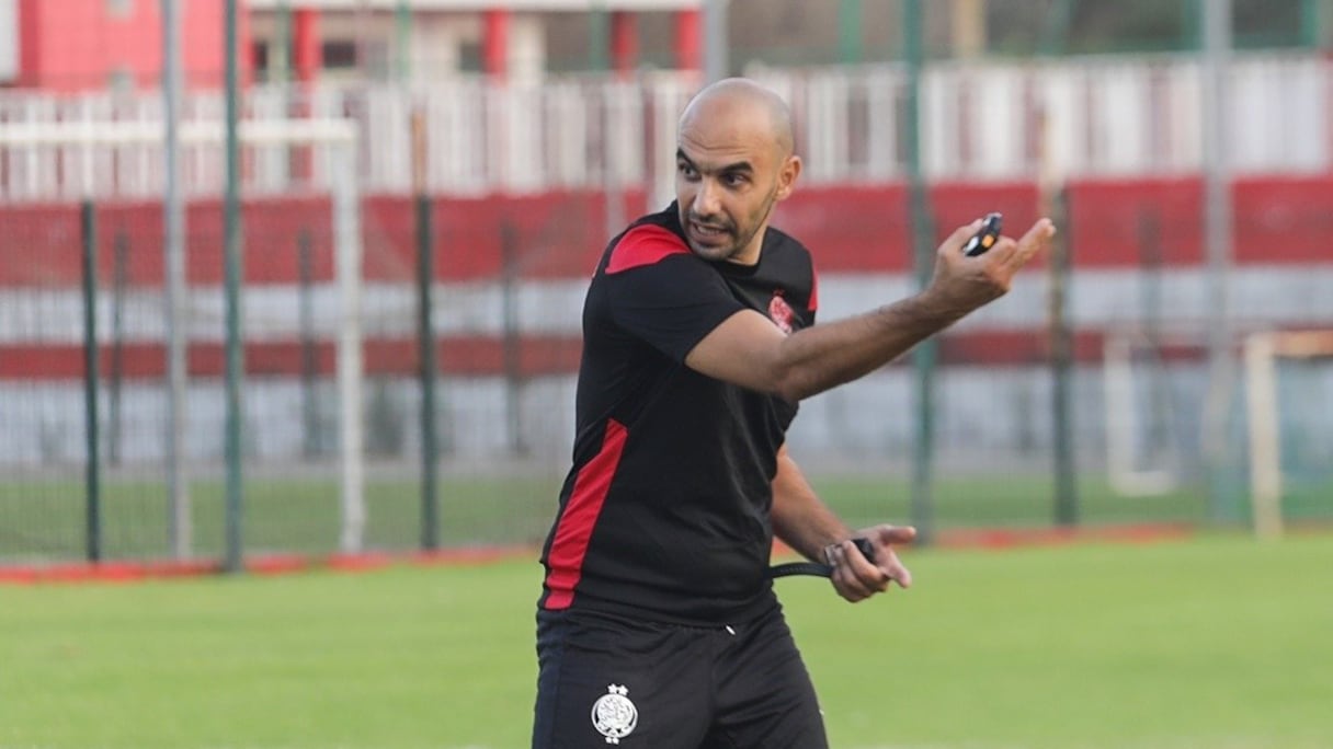 Walid Regragui, entraîneur du Wydad.