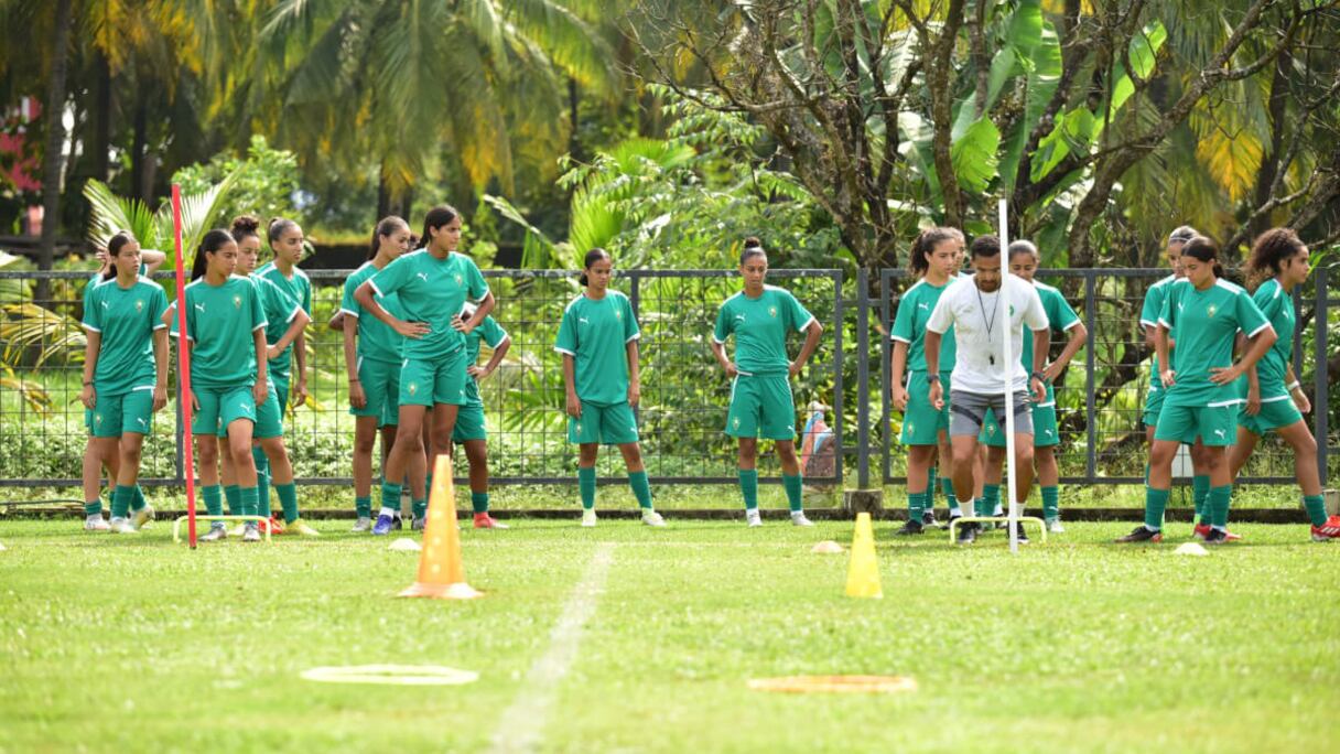 Entrainement des Lioncelles de l'Atlas, mardi 4 octobre en Inde.