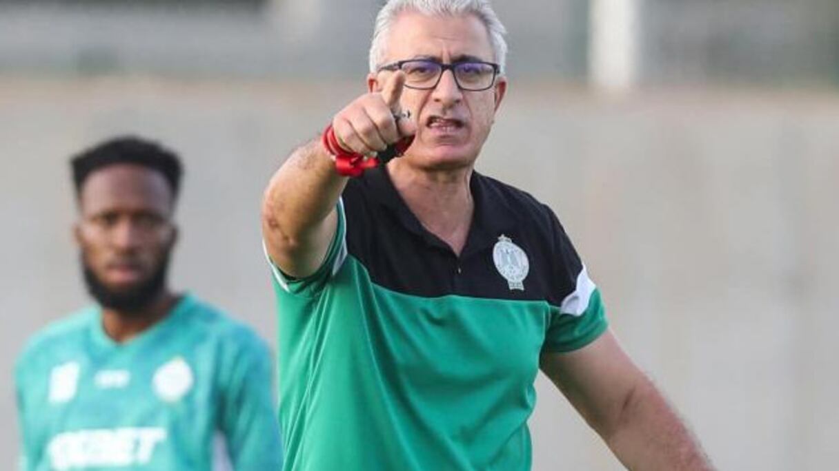 Mondher Kebaier, entraineur du Raja de Casablanca.