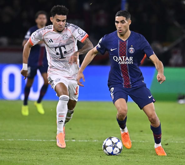 Achraf Hakimi et Luis Diaz