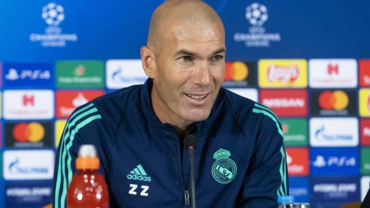 Zinédine Zidane en conférence de presse.