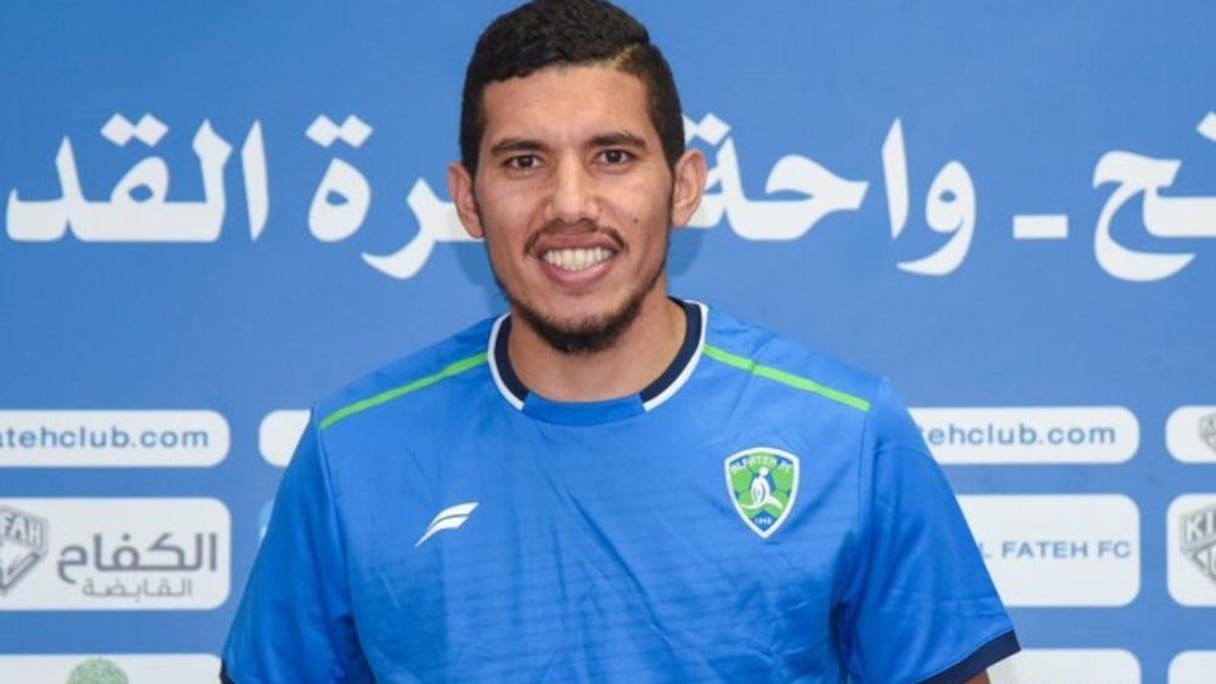 Marouane Saadane, joueur d’Al Fateh (Arabie Saoudite).