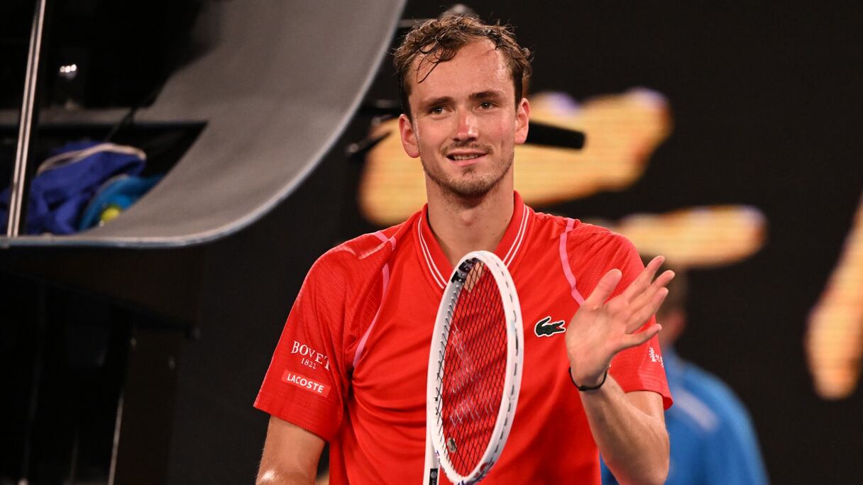 Le Russe Daniil Medvedev à l'Open d'Australie, le 16 janvier 2023.