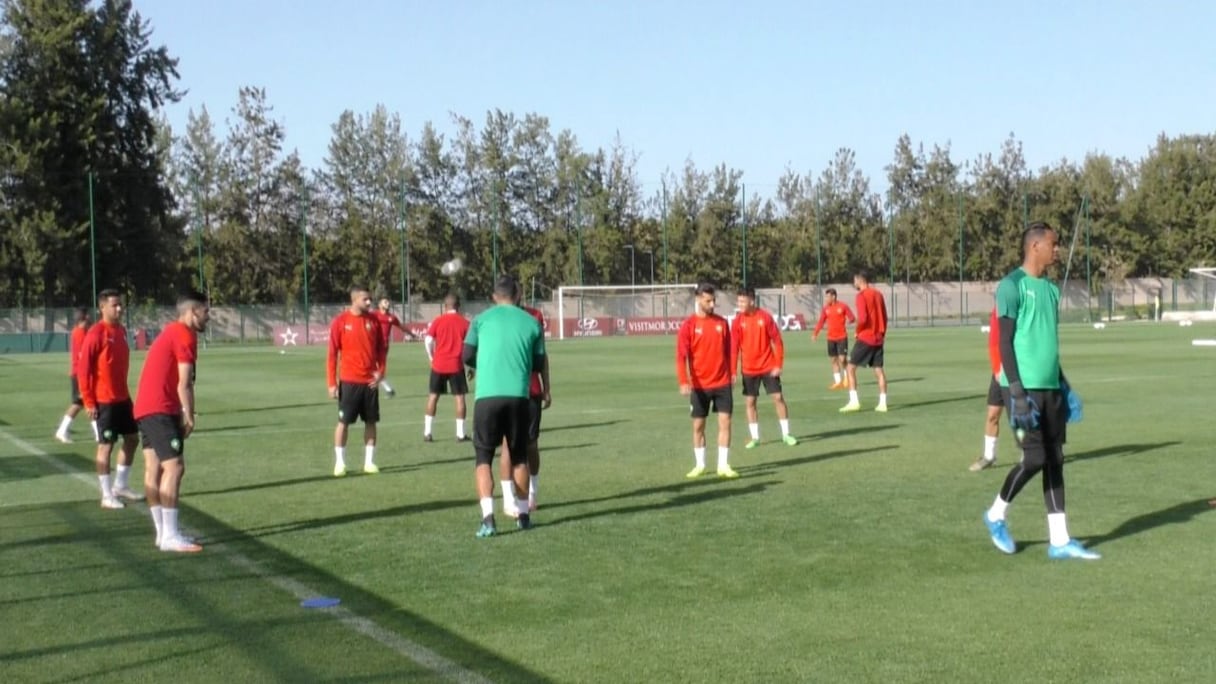 Les Locaux s’entraînent au Complexe Mohammed VI de Maâmoura.