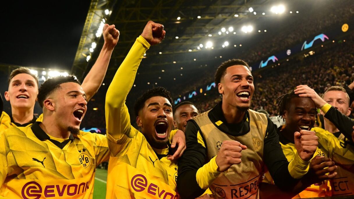 La joie des joueurs de Dortmund.
