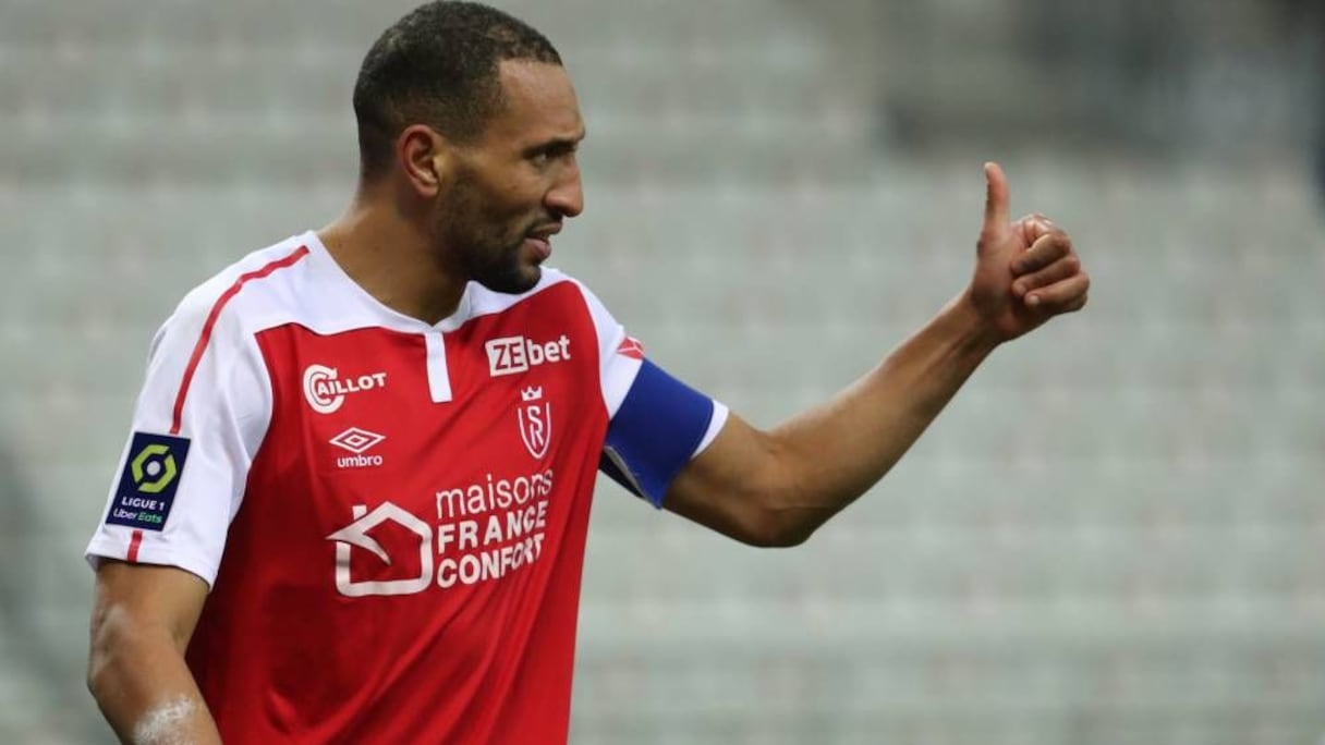 Yunis Abdelhamid, défenseur et capitaine du Stade de Reims.