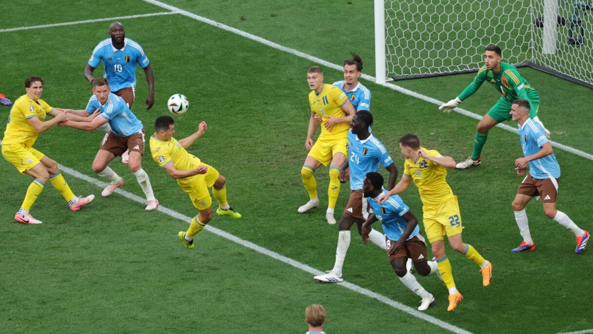 Ukraine-Belgique, match de la troisième journée de la phase de poules de l'Euro 2024 disputé le 26 juin.