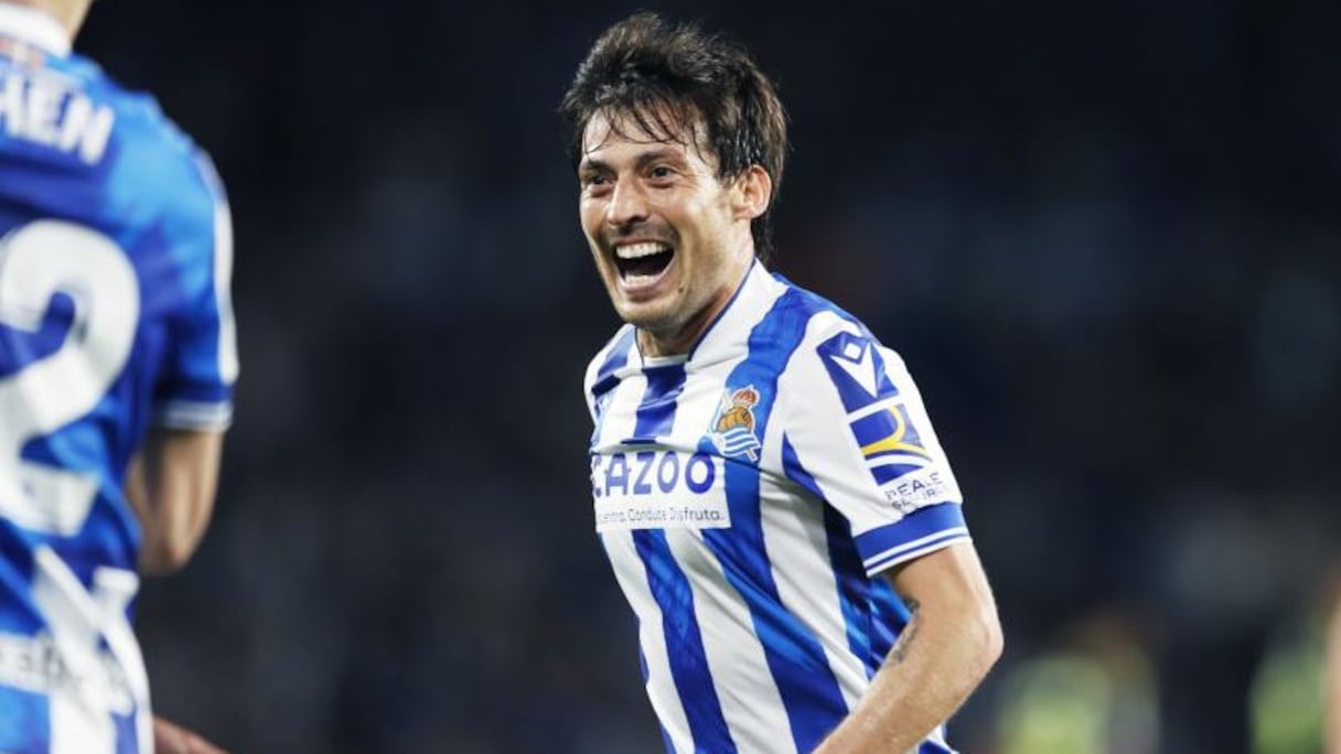 David Silva sous les couleurs de la Real Sociedad.