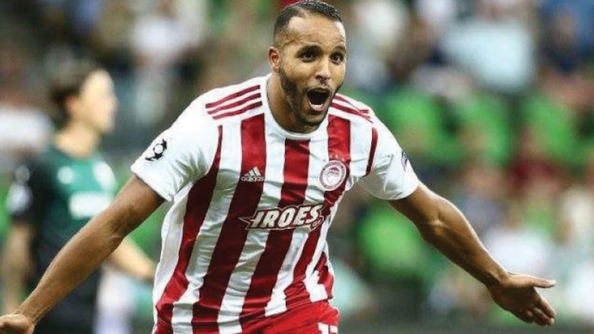 Youssef El Arabi, le goleador de l'Olympiakos.