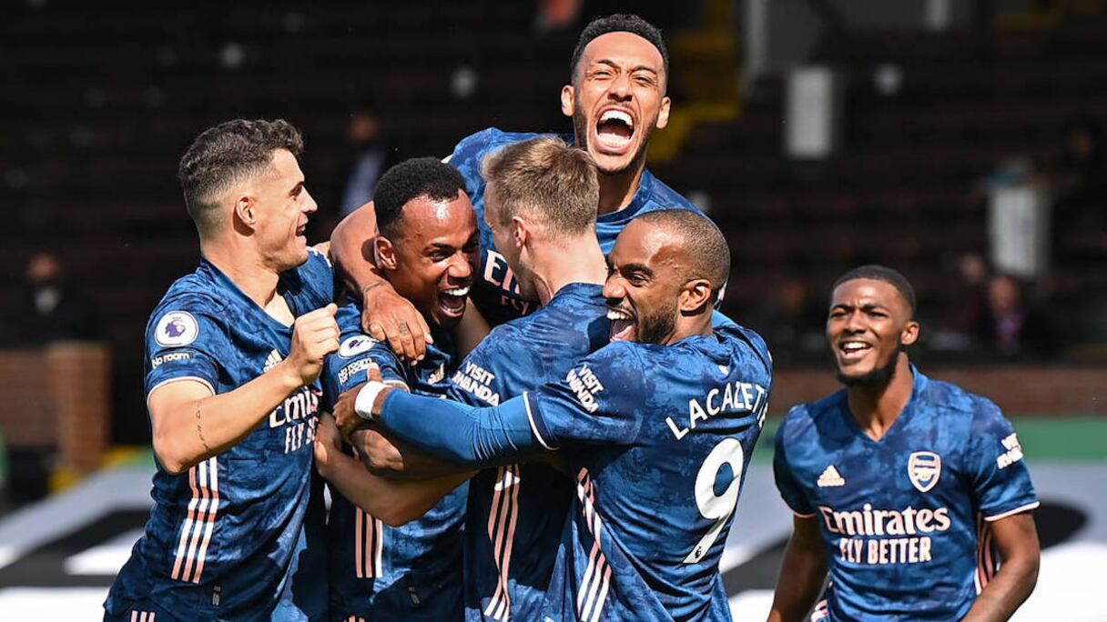 Les joueurs d'Arsenal.