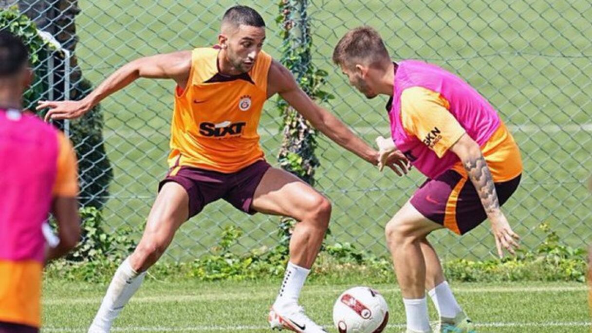 Hakim Ziyech à l'entraînement de Galatasaray