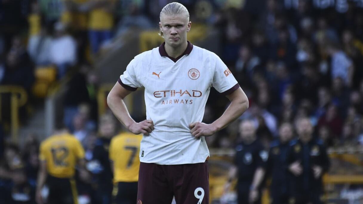 Erling Haaland et Manchester City ont chuté pour la première fois en championnat, à Wolverhampton, le 30 septembre 2023.