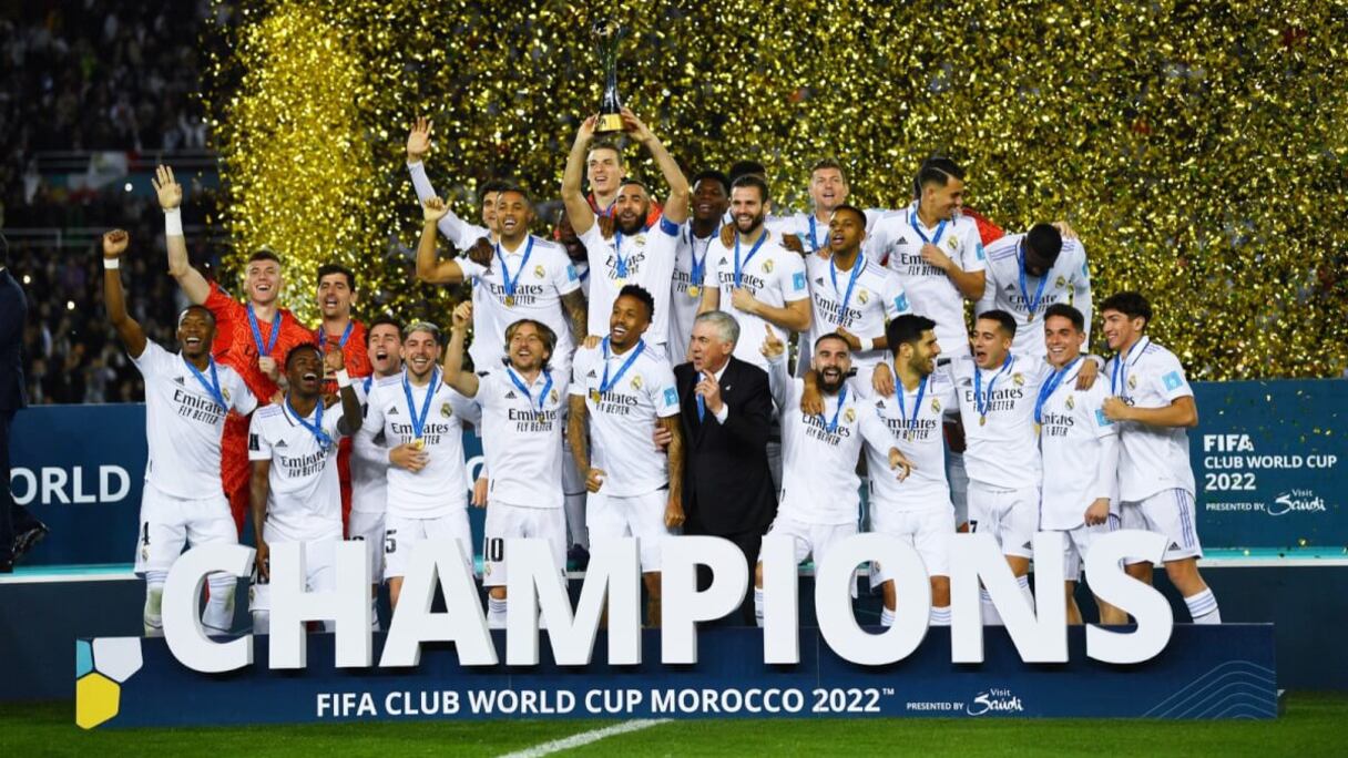Le Real Madrid vainqueur du Mondial des clubs 2022.