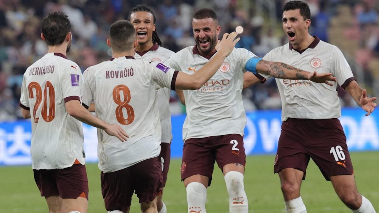 Les joueurs de Manchester City.