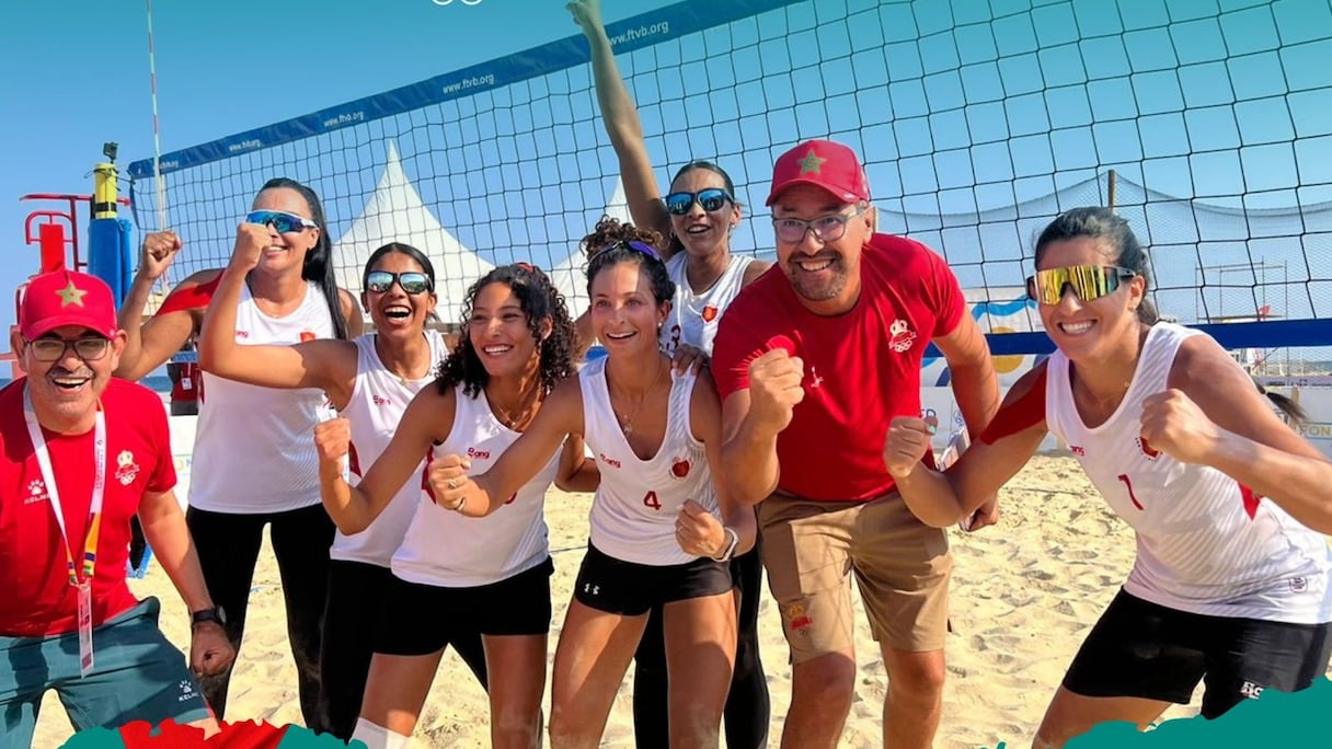 L'Equipe nationale féminine de beach volley.
