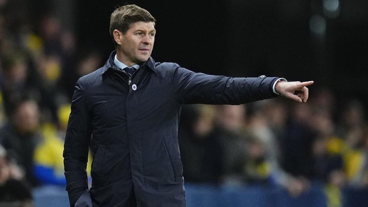 Steven Gerrard, entraineur d'Aston Villa.