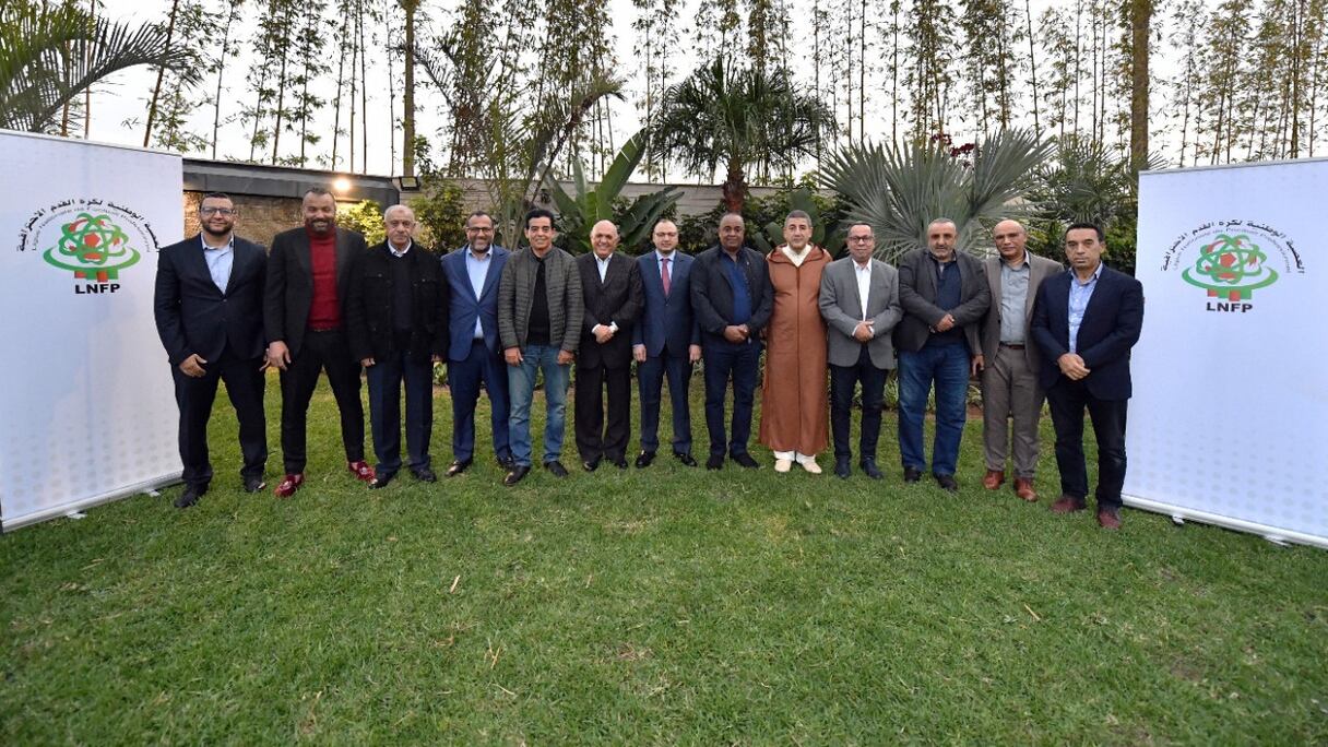 Le Comité directeur de la LNFP, lundi 18 avril 2022 à Casablanca.