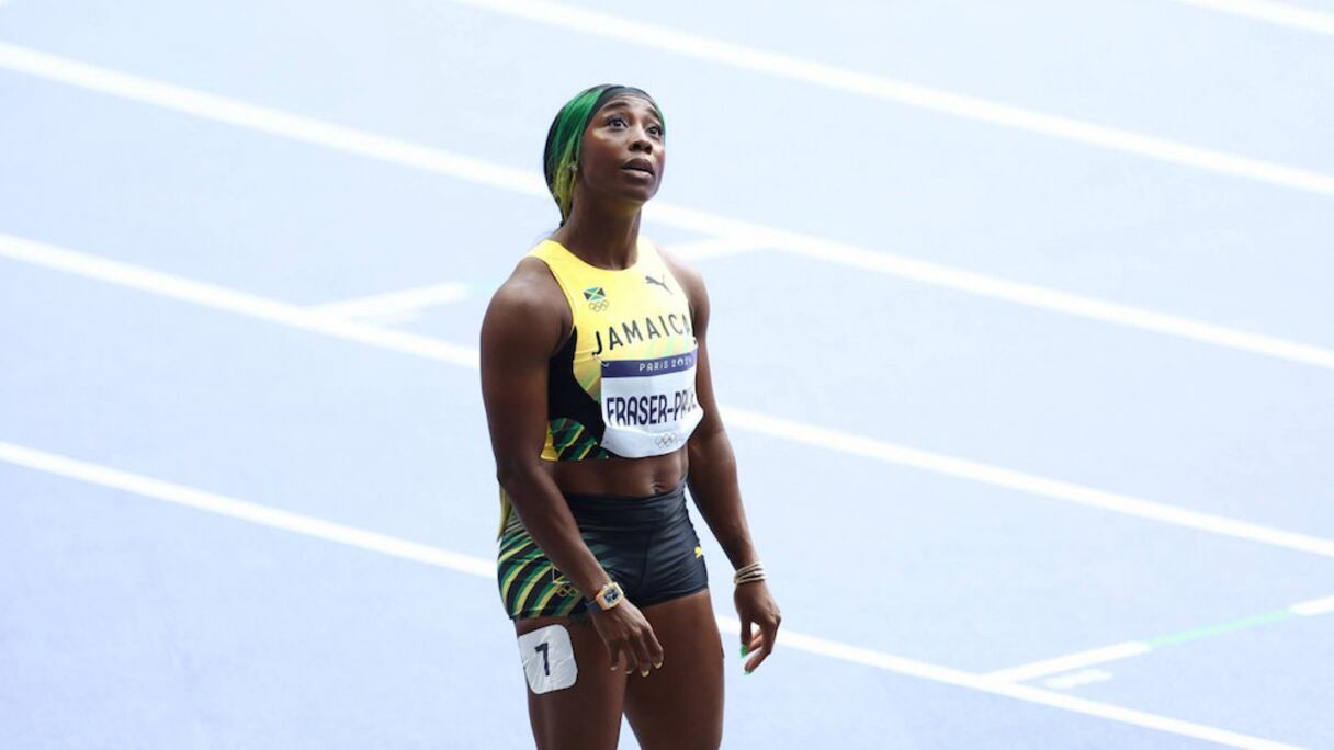 La légende jamaïcaine du sprint Shelly-Ann Fraser-Pryce.