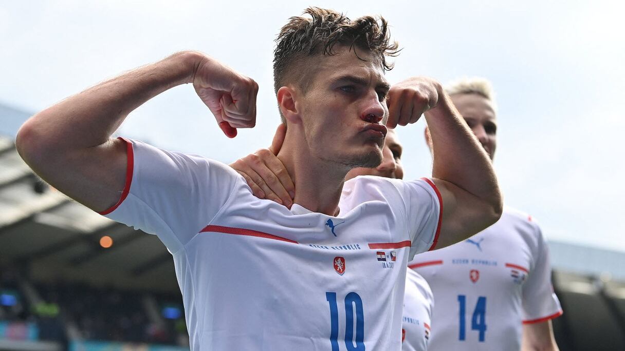 Patrik Schick, attaquant tchèque, auteur du meilleur buteur de l'Euro 2020.