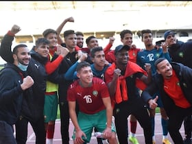 La joie des Lionceaux de l'Atlas après la qualification à la CAN des moins de 20 ans.