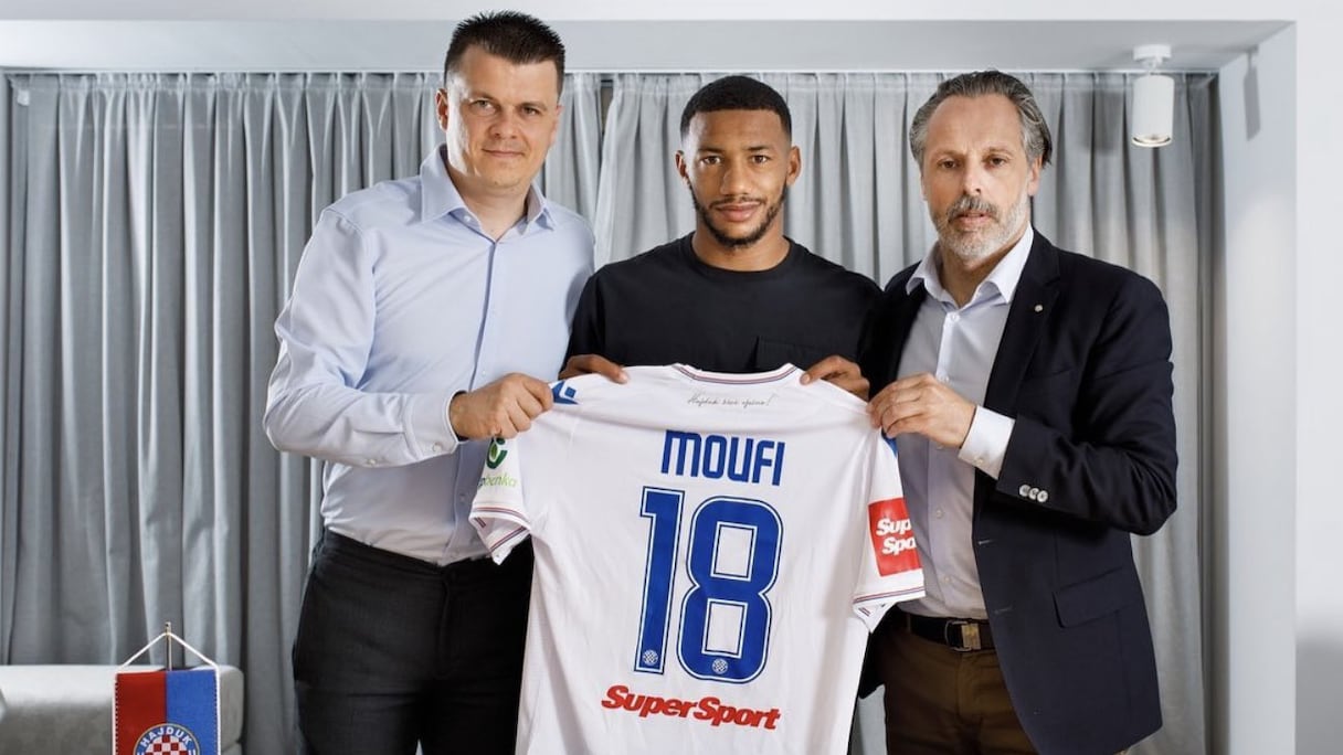 Libre de tout contrat, Fahd Moufi s'est engagé jusqu'en juin 2026 avec le HNK Hadjuk Split.
