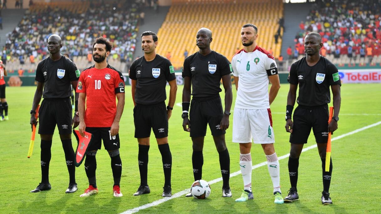 Les Maroc et Egypte olympiques lors de la finale de la CAN u23 2023.