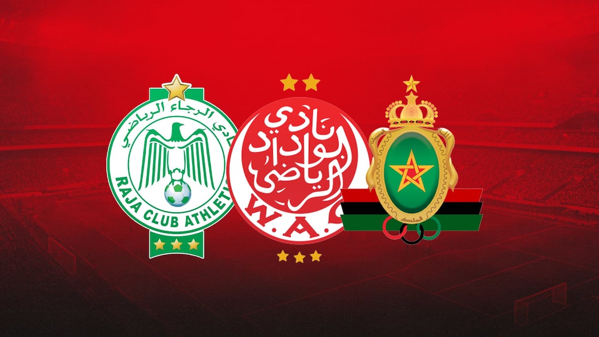 Logos du Raja, du Wydad et de l'AS FAR