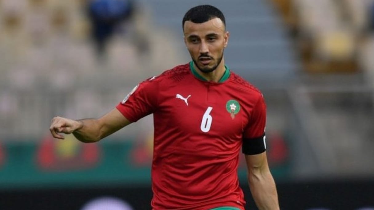 Romain Saïss, capitaine des Lions de l'Atlas.