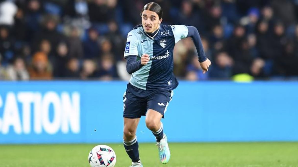 Yassine Kechta, le jeune international marocain du Havre AC.