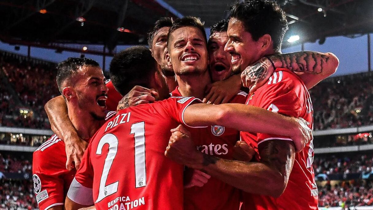 Les joueurs du Benfica Lisbonne.