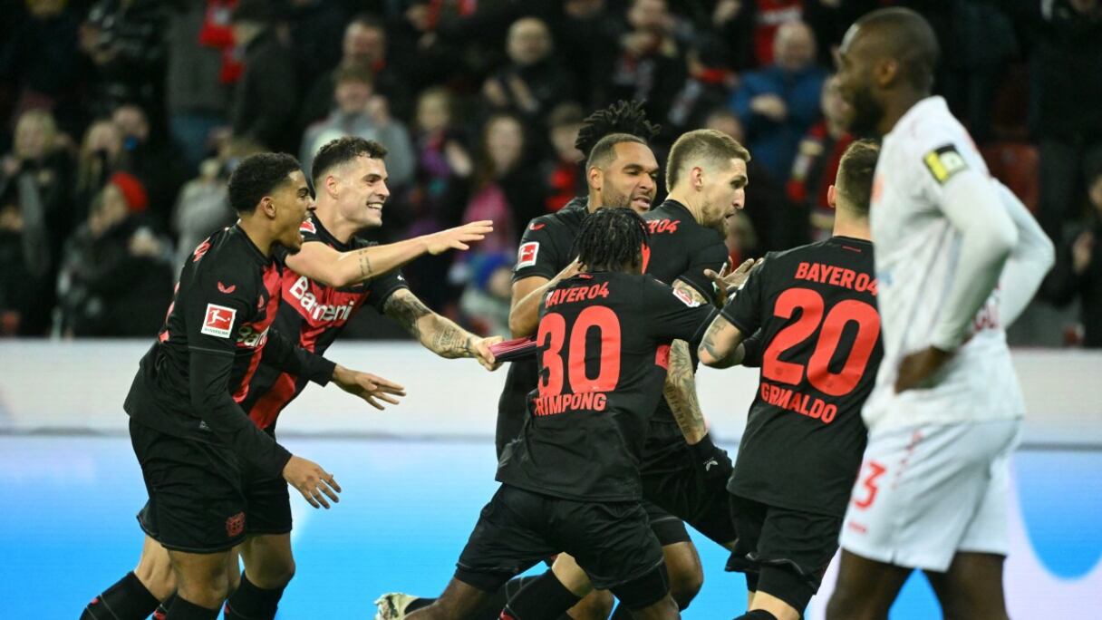 Les joueurs du Bayer Leverkusen.