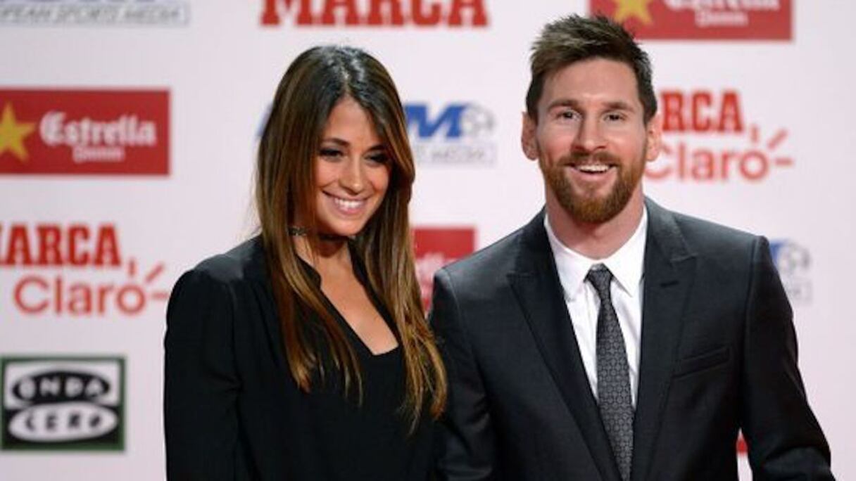 Lionel Messi et sa femme Antonella Roccuzzo.