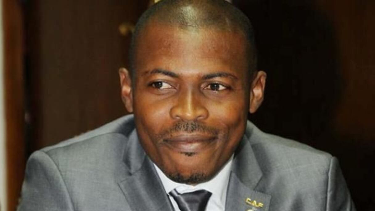 Eric Castane Otogo, l'arbitre gabonais agressé par un officiel soudanais à Marrakech.