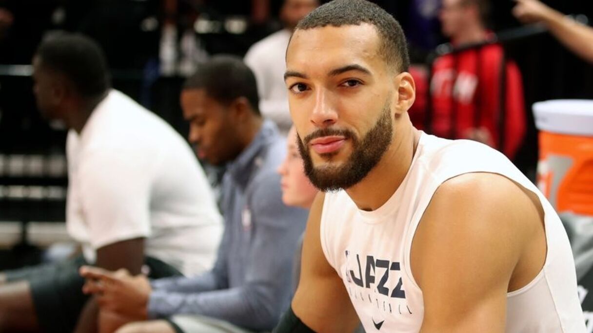 Rudy Gobert de l'Utah Jazz lors du match de NBA face aux Pelicans, à La Nouvelle-Orléans, le 16 janvier 2020.