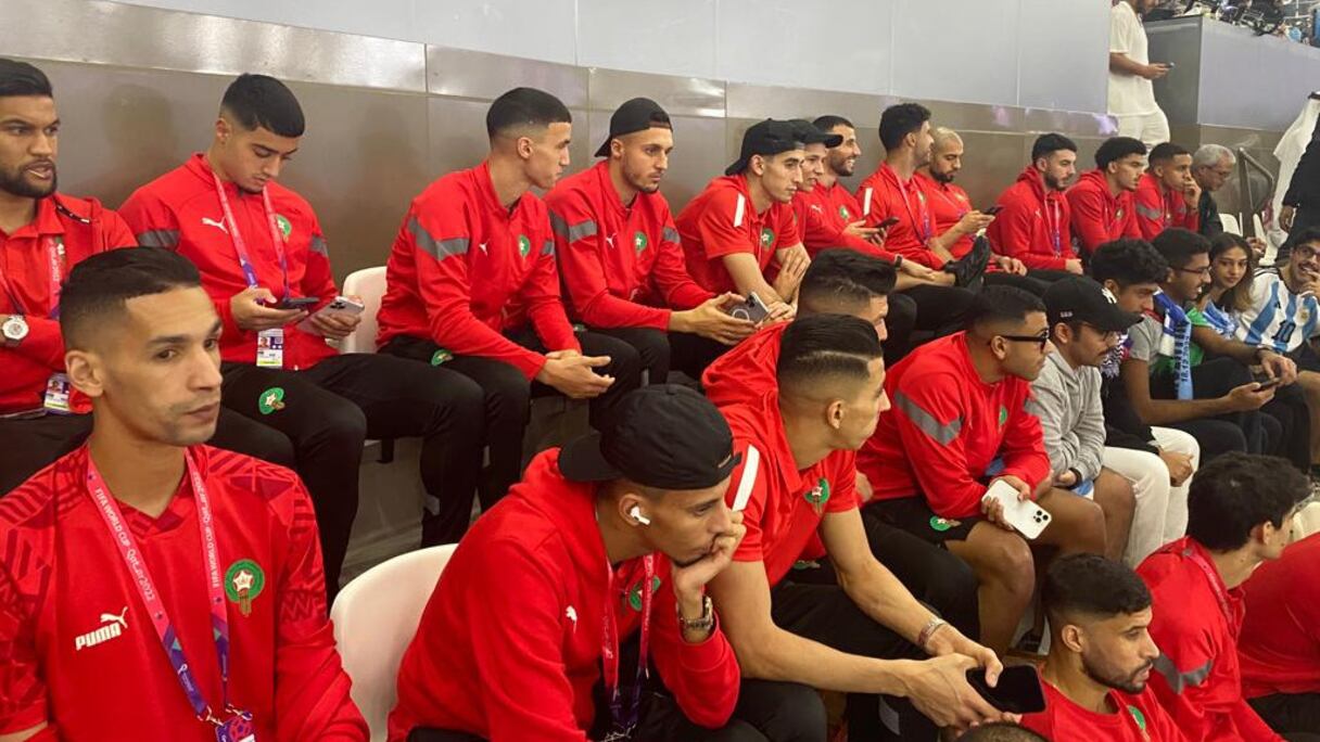 Les Lions de l'Atlas suivent la finale de la Coupe du Monde Argentine-France, le dimanche 18 décembre.