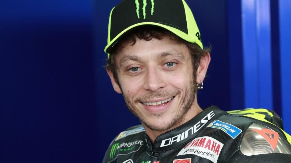 Le pilote de vitesse moto Valentino Rossi.