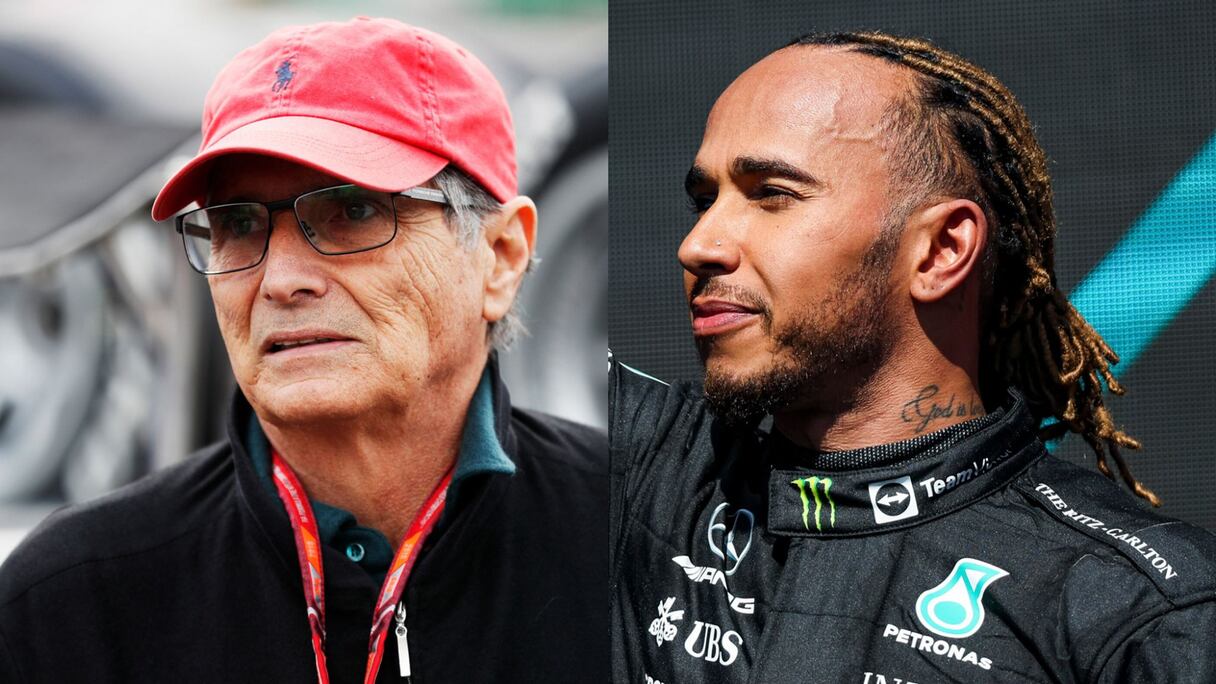 Nelson Piquet et Lewis Hamilton.