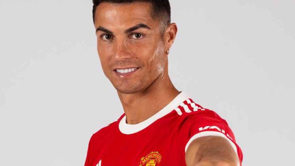 Cristiano Ronaldo sous le maillot de Man U.