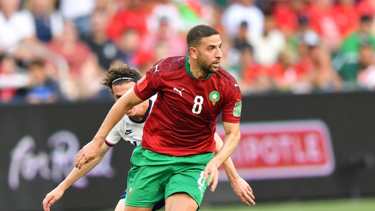 Adel Taarabt lors du match USA-Maroc.