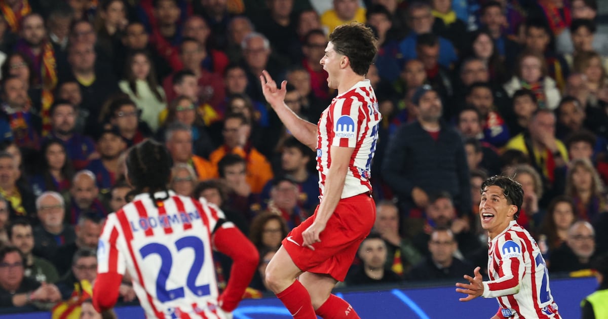Ligue des champions: l’Atlético s’impose 2-0 à Barcelone en quart de finale aller